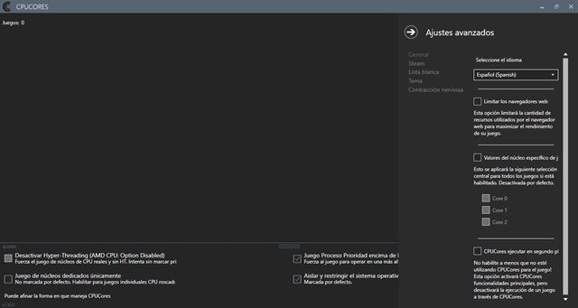 CPUCores 1.6.0 Full Español Programas para Maximizar los FPS CPUCores 1.6.0 Full Español Programas para Maximizar los FPS