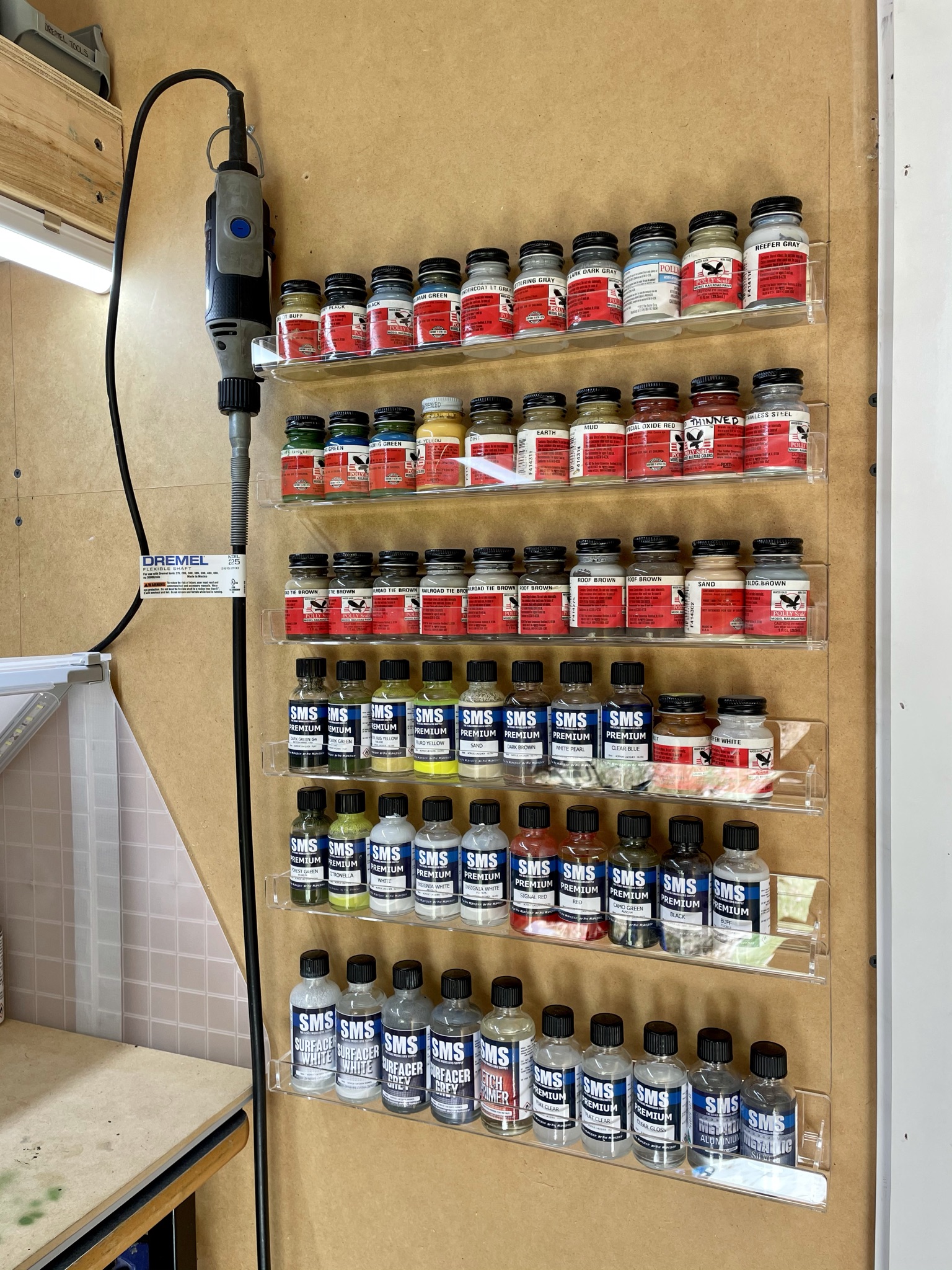 JLandT Railroad Paint Bottle Shelving...