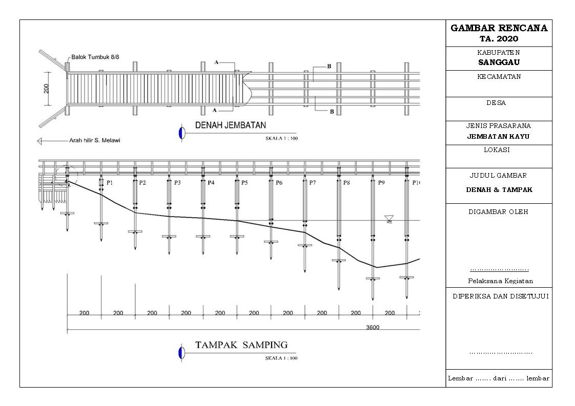 Infrastruktur Perdesaan: Desain dan RAB Jembatan Kayu