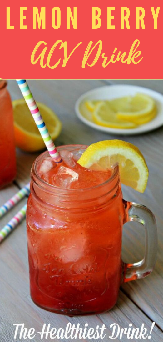 Berry Lemon ACV Drink Recipe healthydrink lemon