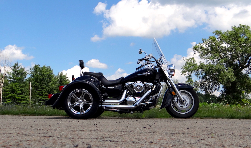 Voyager Motorcycle Trike Kit Conversions Kawasaki Vulcan 1600 with a