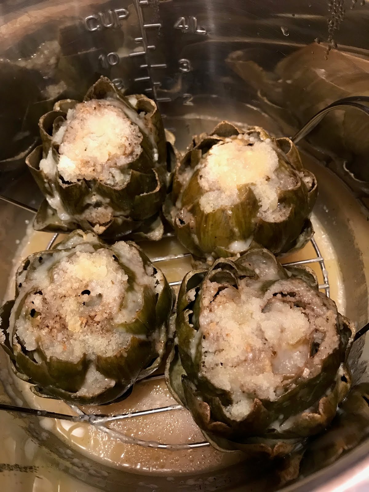 Instant Pot Stuffed Artichokes Julie's Creative Lifestyle