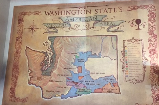 Map of Washington State AVAs