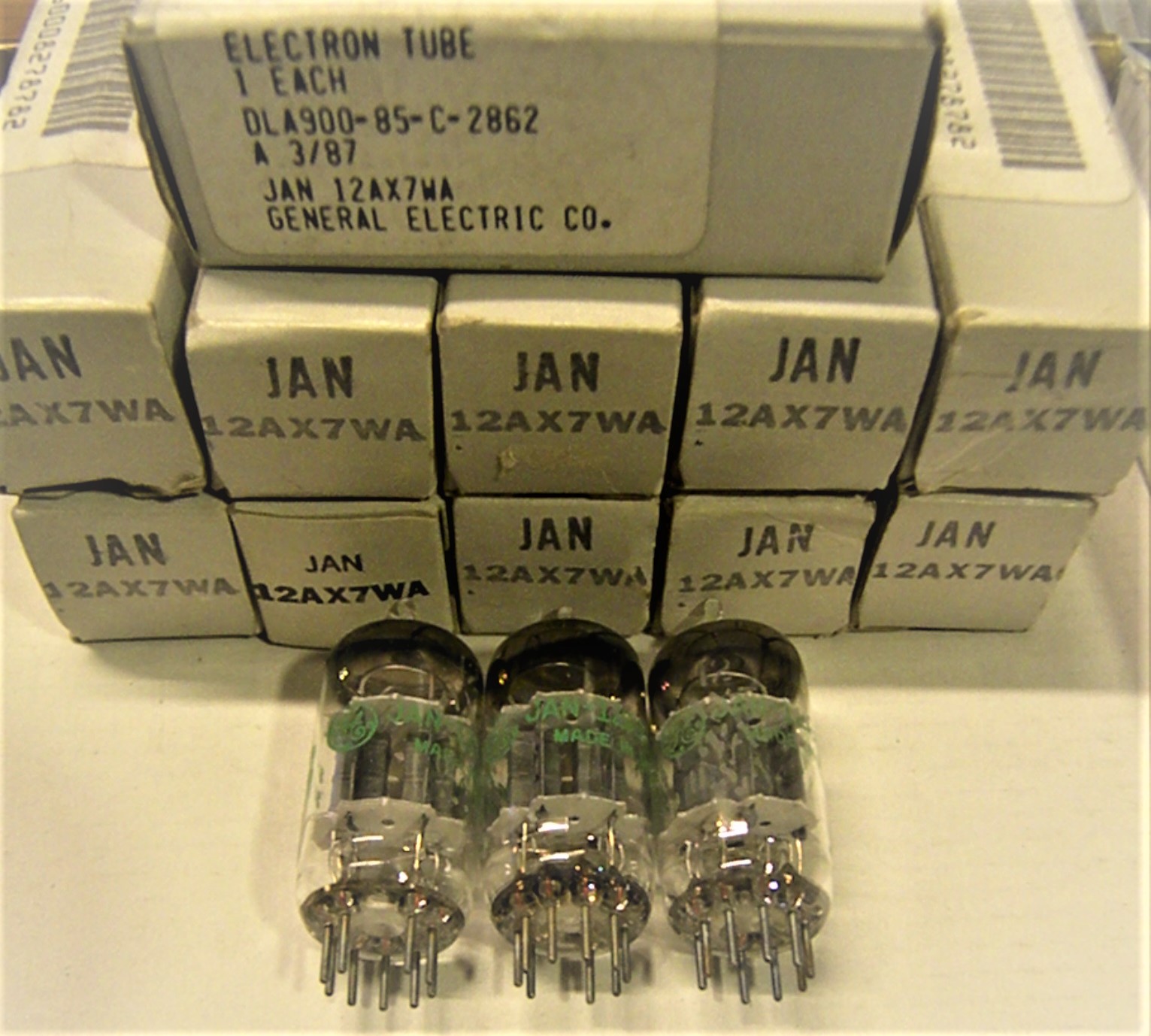 NOS Tube Store: General Electric JAN 12AX7WA