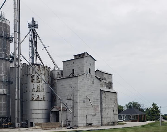 Towns and Nature Wilton, IL Crawford Grain Elevator, two wood