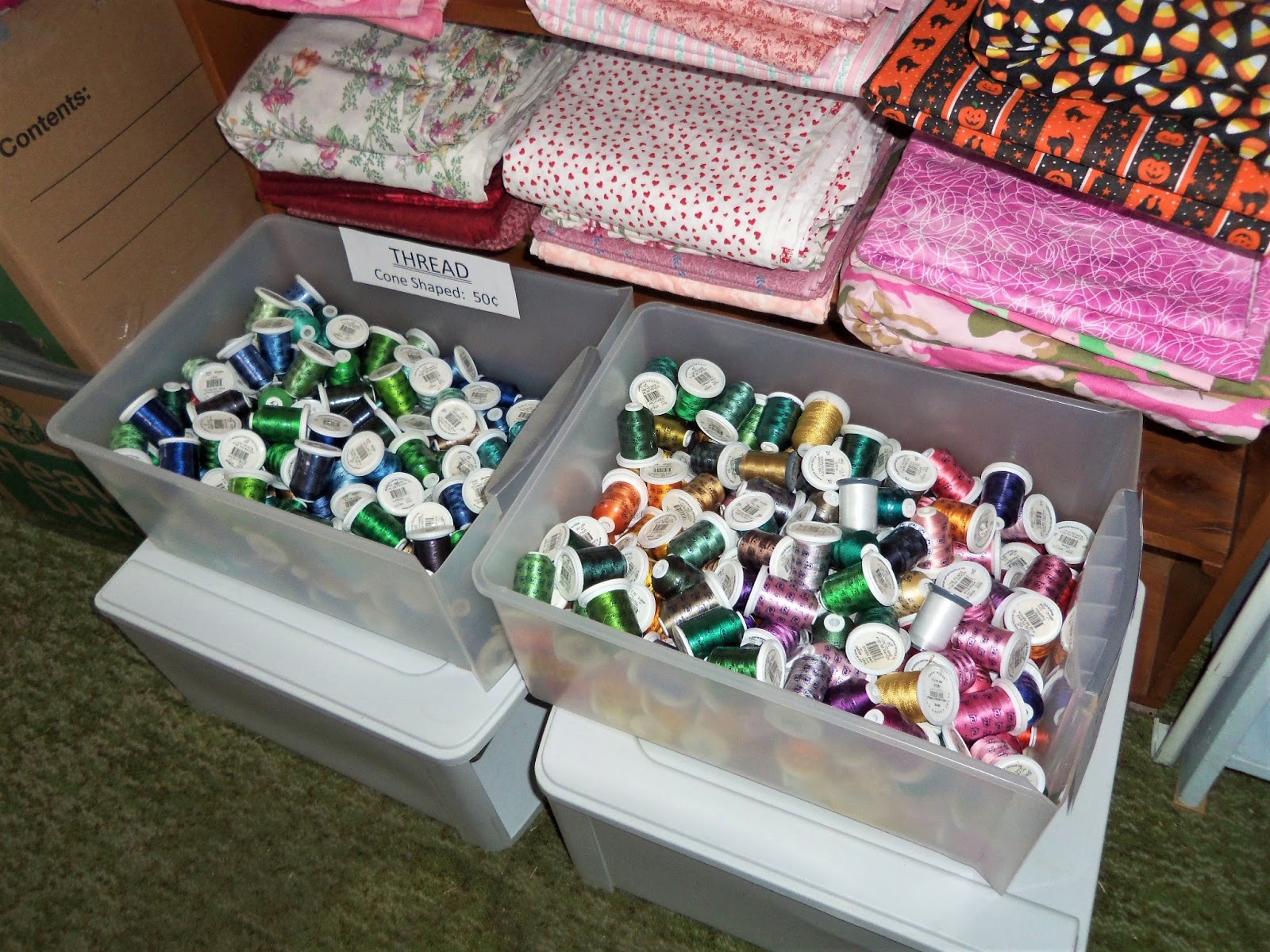 QUILTING WITH AREA 3 Fabric Garage Sale with Photos