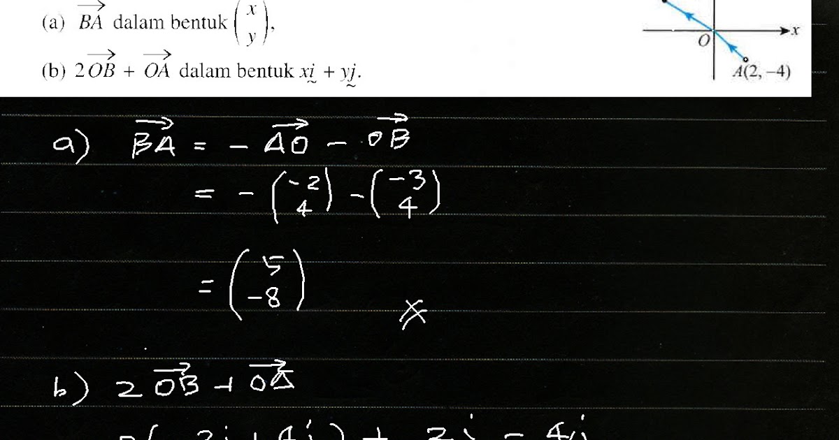 Soalan Vektor Matematik Tambahan - New Sample v