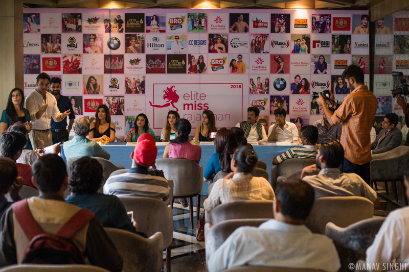 Shot from today's press conference of “Elite Miss Rajasthan 2018”