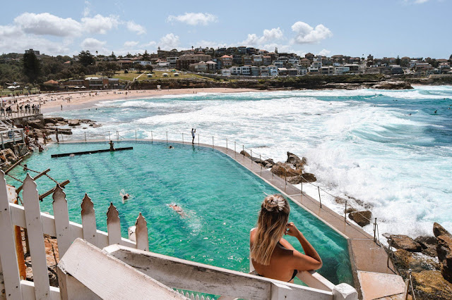 Bronte Baths in Sydney, Australia.
