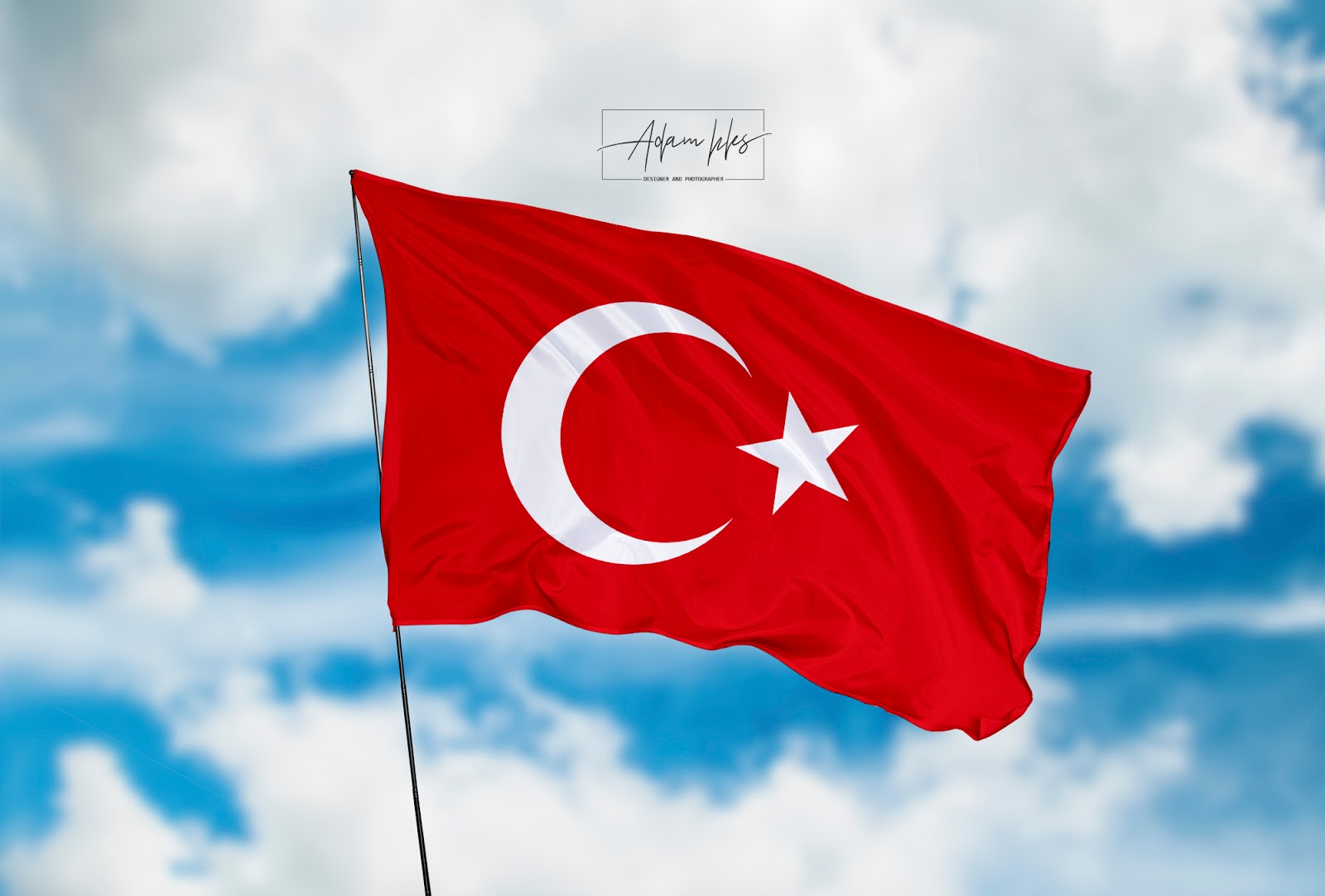 تحميل خلفية علم تركيا يرفرف في سماء صور علم تركيا رائعة 2020