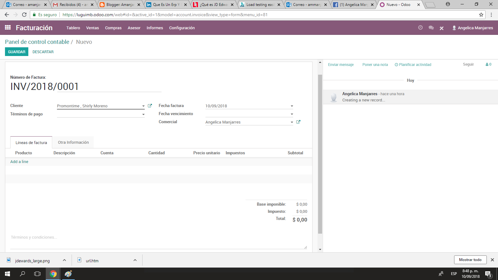 Odoo Modulo Facturación