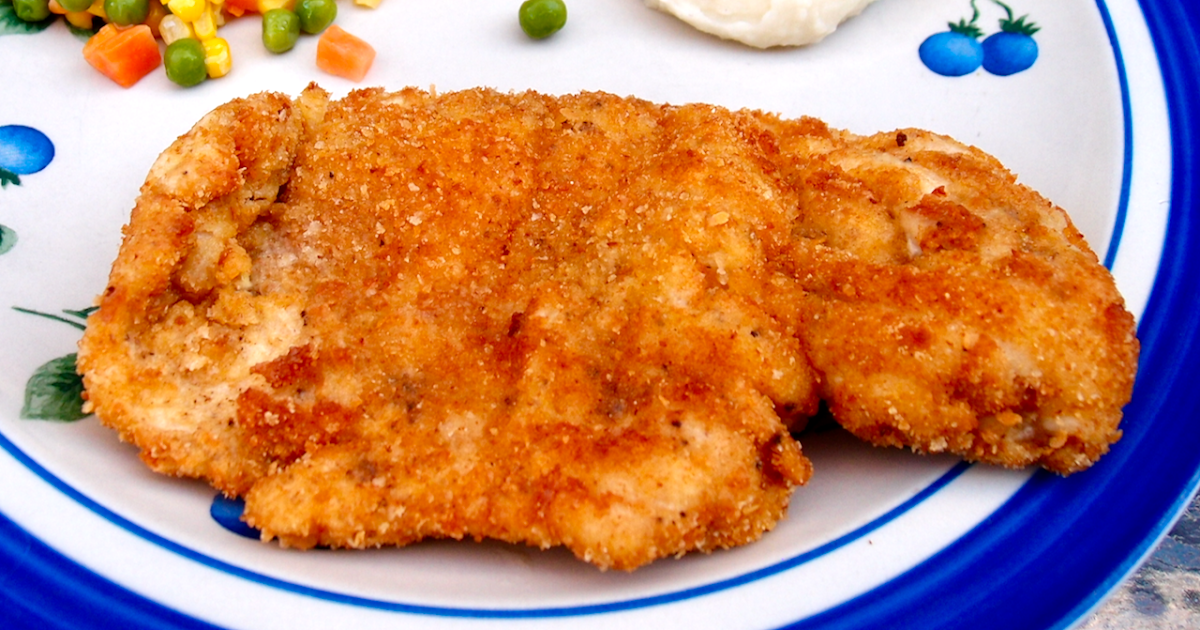 Sunday, dinner for two Recipe Notes Chicken Schnitzel