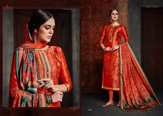 Sargam print Antra Crape print salwar kameez wholesaler