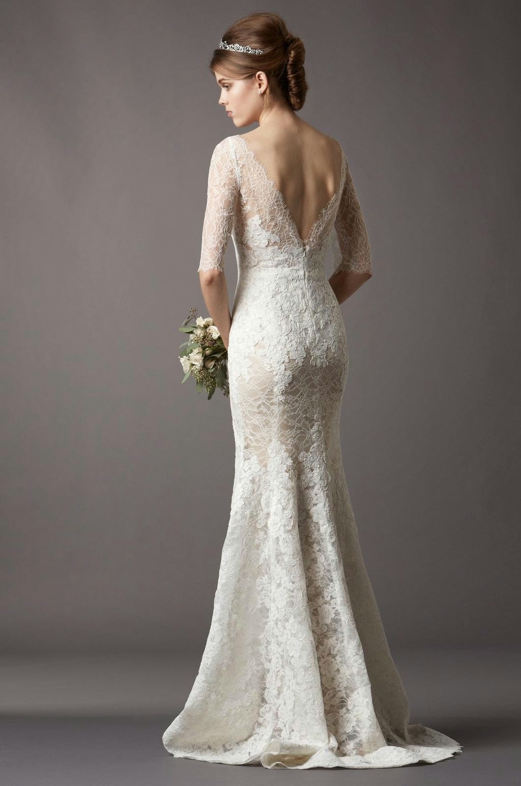 Stylish & Modern Lace Wedding Dresses with Long Sleeves Ideas