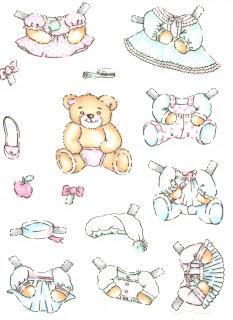 Mostly Paper Dolls Too!: Baby Bear Paper Doll Fabric