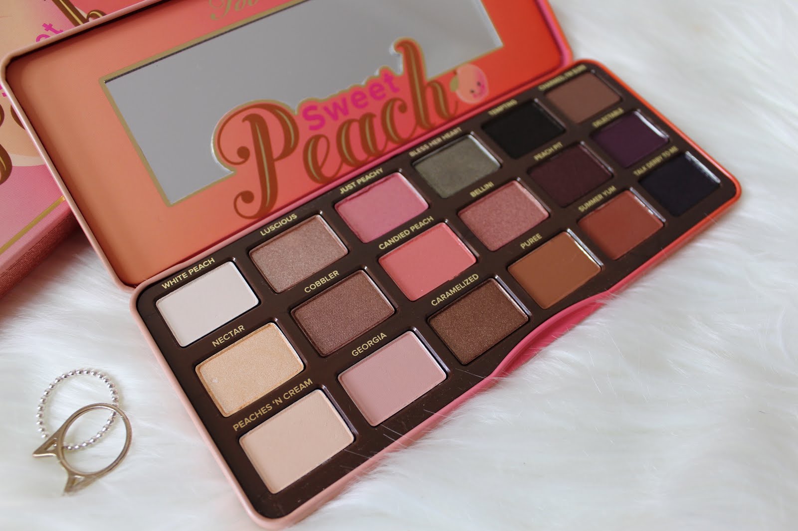 Too Faced Sweet Peach Palette Review and Swatches! ♡ Sophia LCS