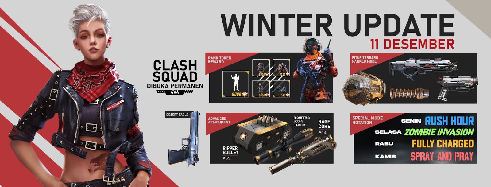 5 Fitur Terbaru Free Fire Patch Winter 11 Desember 2019