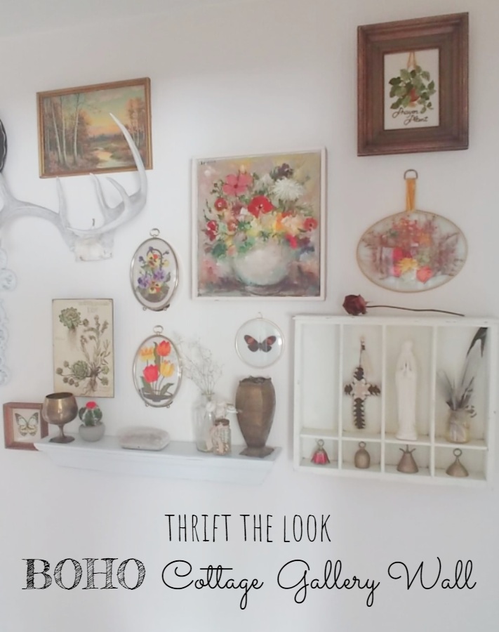 Thrift the Look Challenge | Boho Cottage Gallery Wall