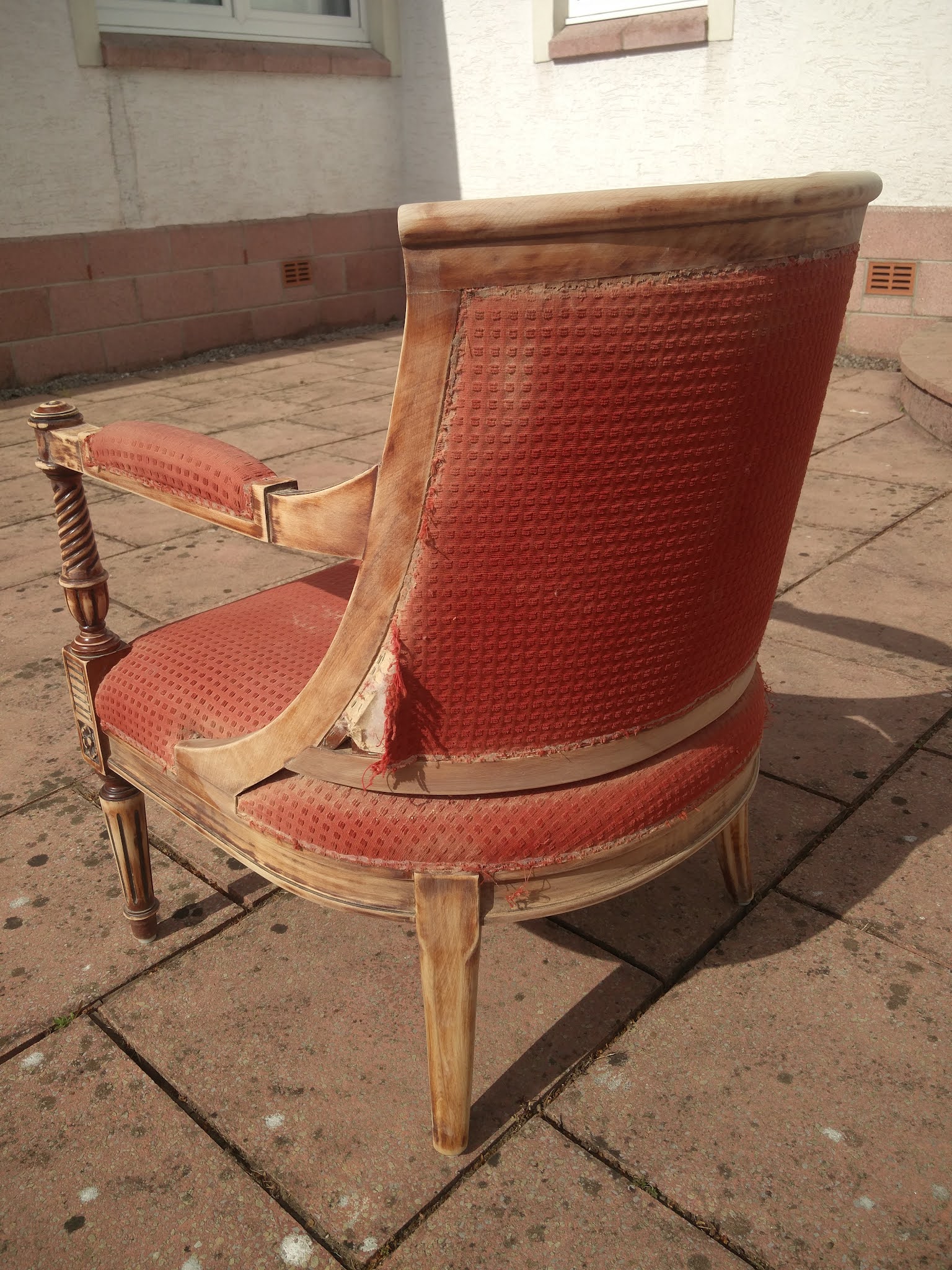 upcycle project 1930s chair liquid grain home