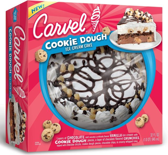 New Carvel Cookie Dough Ice Cream Cake Lands on Grocery Store Shelves