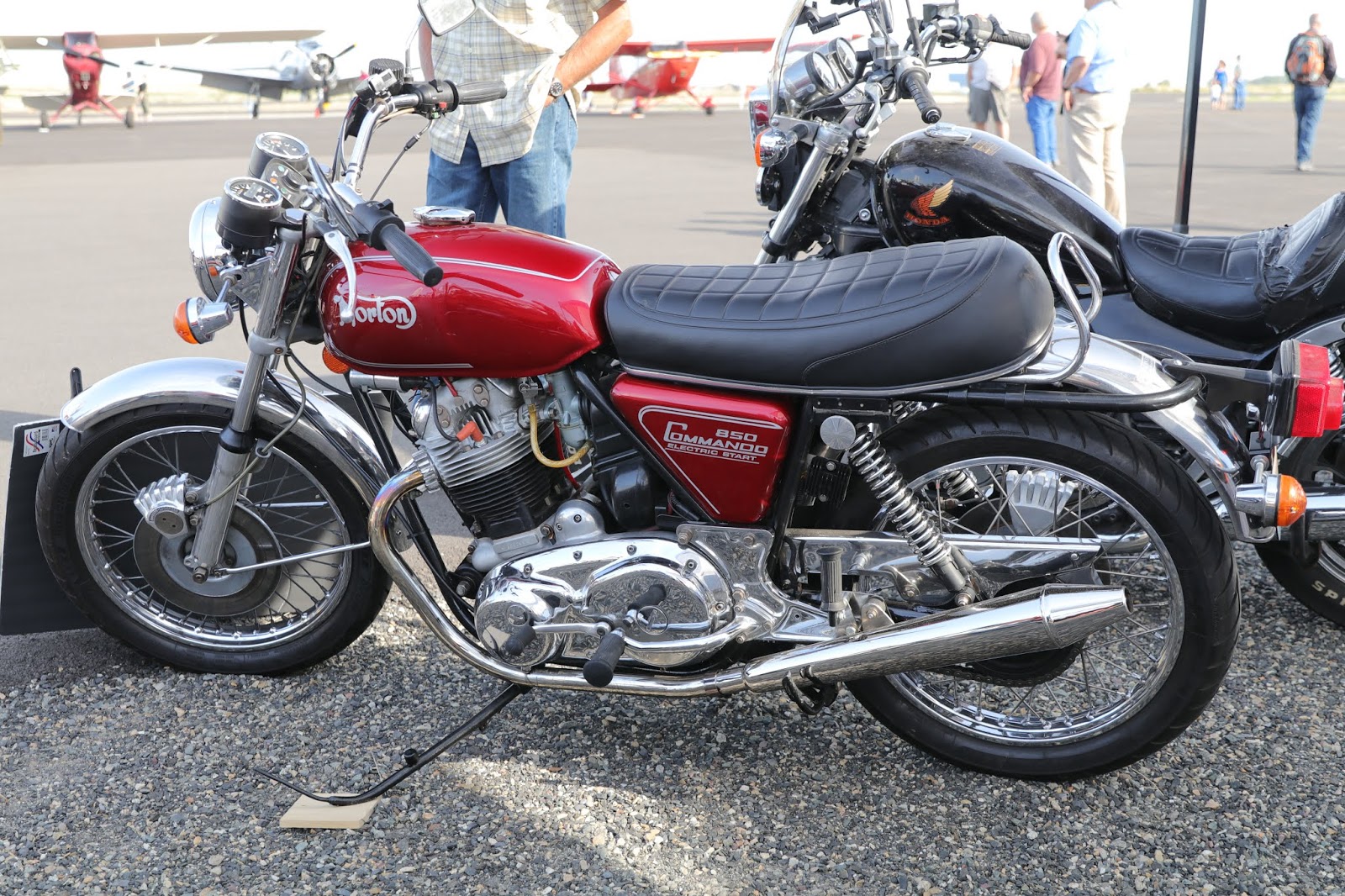 OldMotoDude Norton 850 Commando Part of the Retro Riders Display at