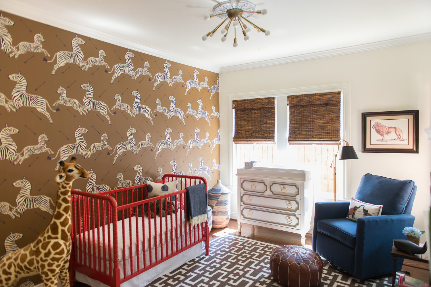 A Sophisticated Jungle Safari Nursery The Glam Pad