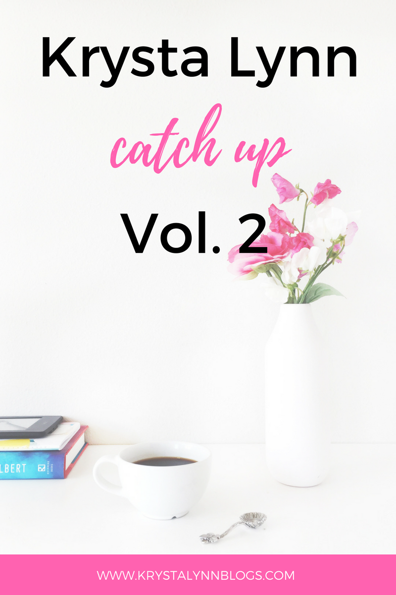 Let's catch up! Find out what I've been up to. What I've been watching, reading, feeling, thinking!