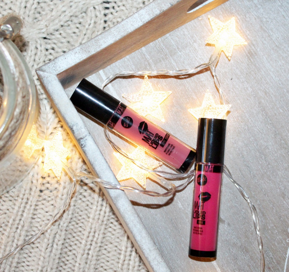 MATOWE POMADKI BELL MATTE LIQUID LIPS Z BIEDRONKI RECENZJA natex