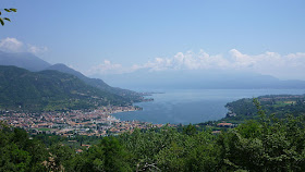 The resort town of Salò sits on the shore of Lake Garda