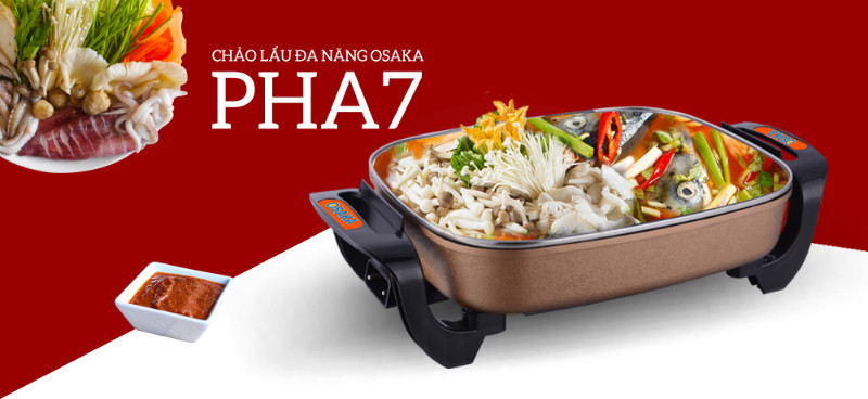 CHẢO LẨU ĐA NĂNG OSAKA 05 LÍT PH-A7 TRÁNG 10 LỚP MEN CHỐNG DÍNH CERAMIC 9