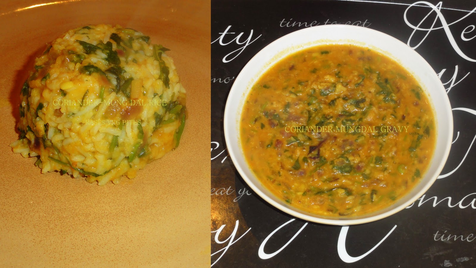 RASI'S VEG BITES: CORIANDER MUNGDAL GRAVY