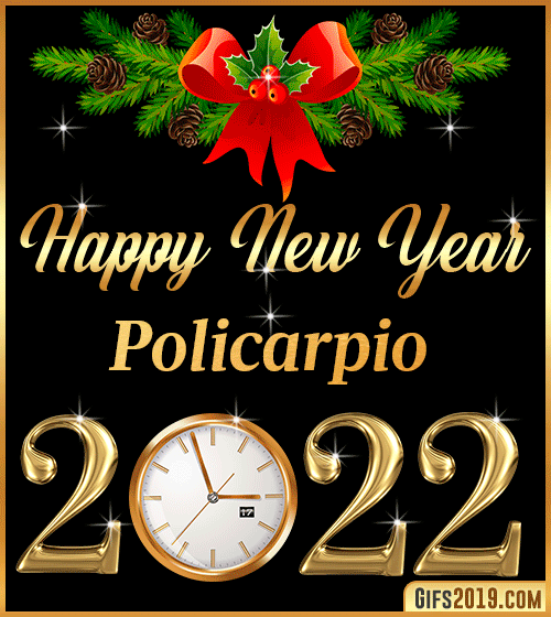 Gif Happy New Year 2022 Policarpio