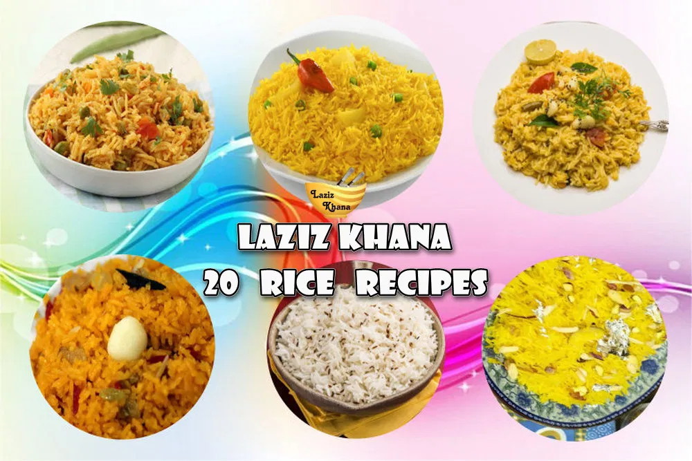 20 Rice Recipes in Hindi 20 राइस रेसिपी इन हिंदी