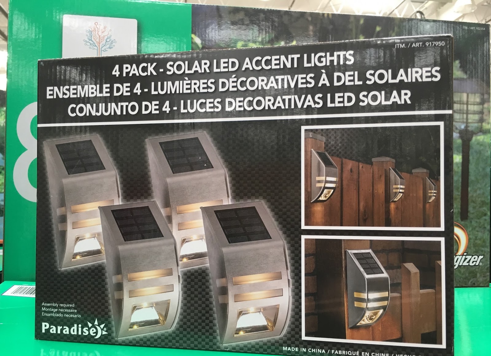 Paradise Solar LED Accent Lights (4 pack) Costco Weekender