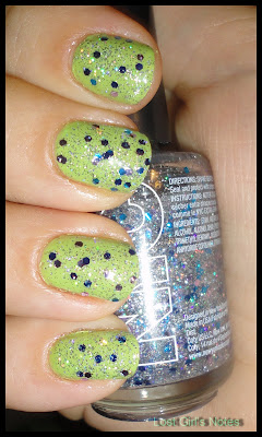  outloud lime  and NYC starry silver top coat