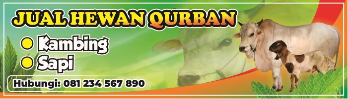 Background Spanduk Jual Hewan Qurban - gambar contoh banners