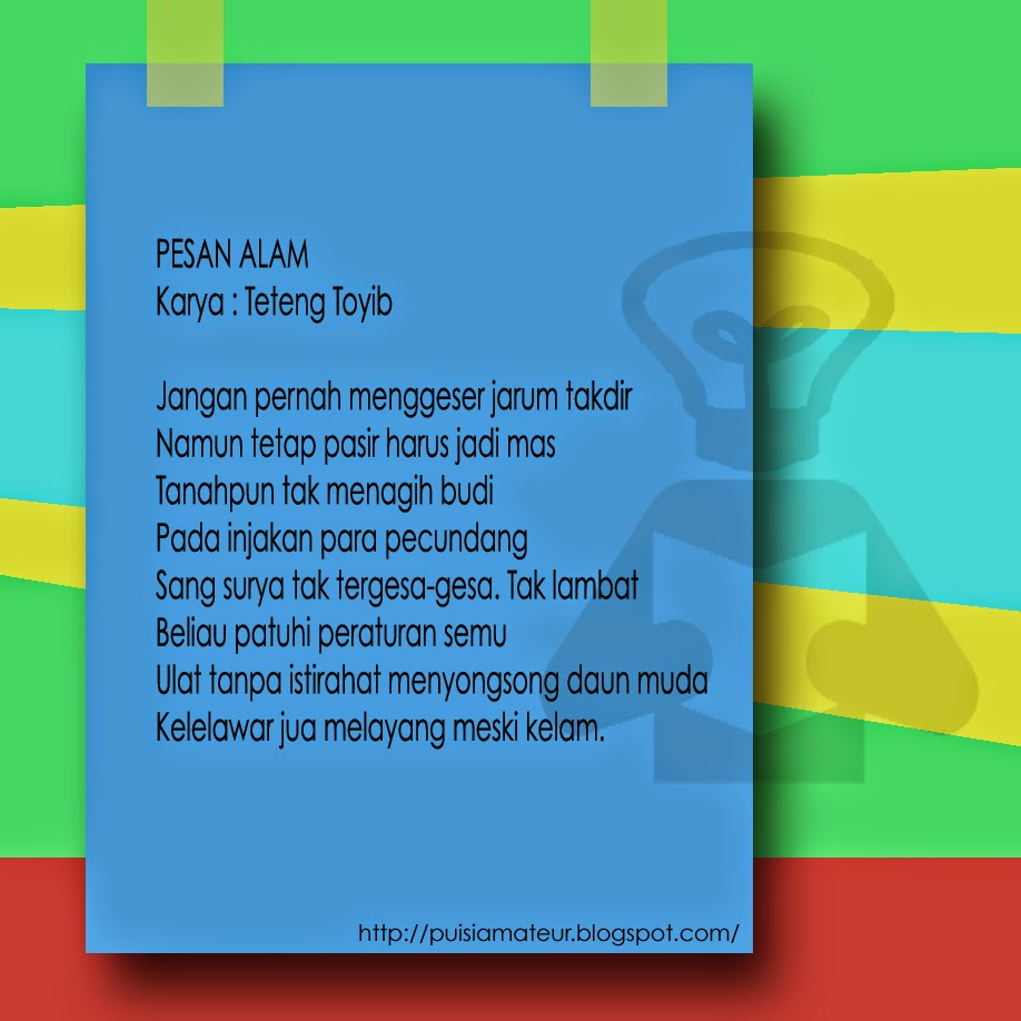 Puisi renungan berjudul "pesan alam" Puisi Amateur jpg (918x918)