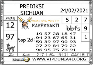 Prediksi Togel SICHUAN DUNIA4D 24 FEBRUARI 2021 Prediksi Togel SICHUAN DUNIA4D 24 FEBRUARI 2021