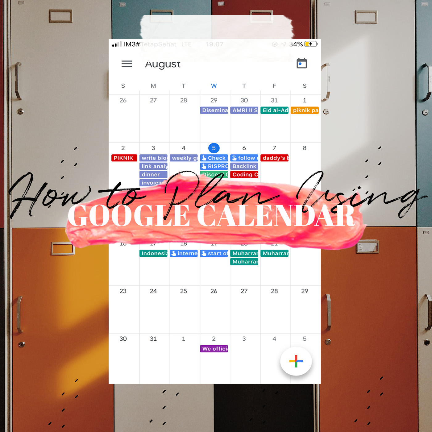 tips cara planning menggunakan google calendar