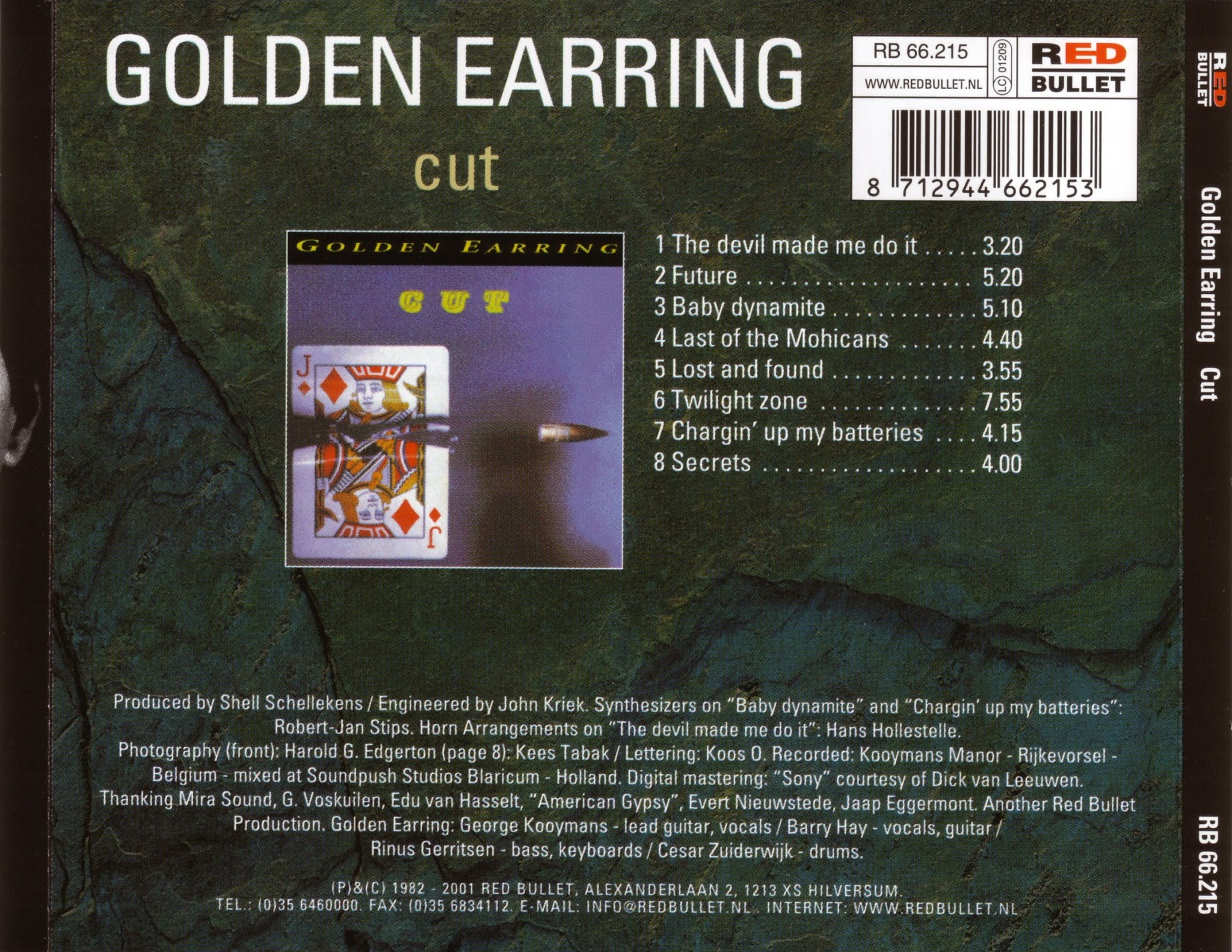 Classic Rock Covers Database Golden Earring Cut (1982)