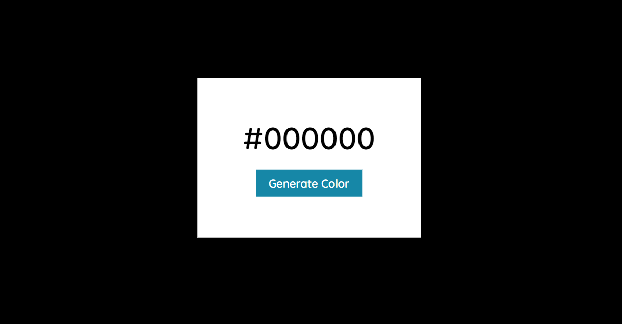 Random color generator using js