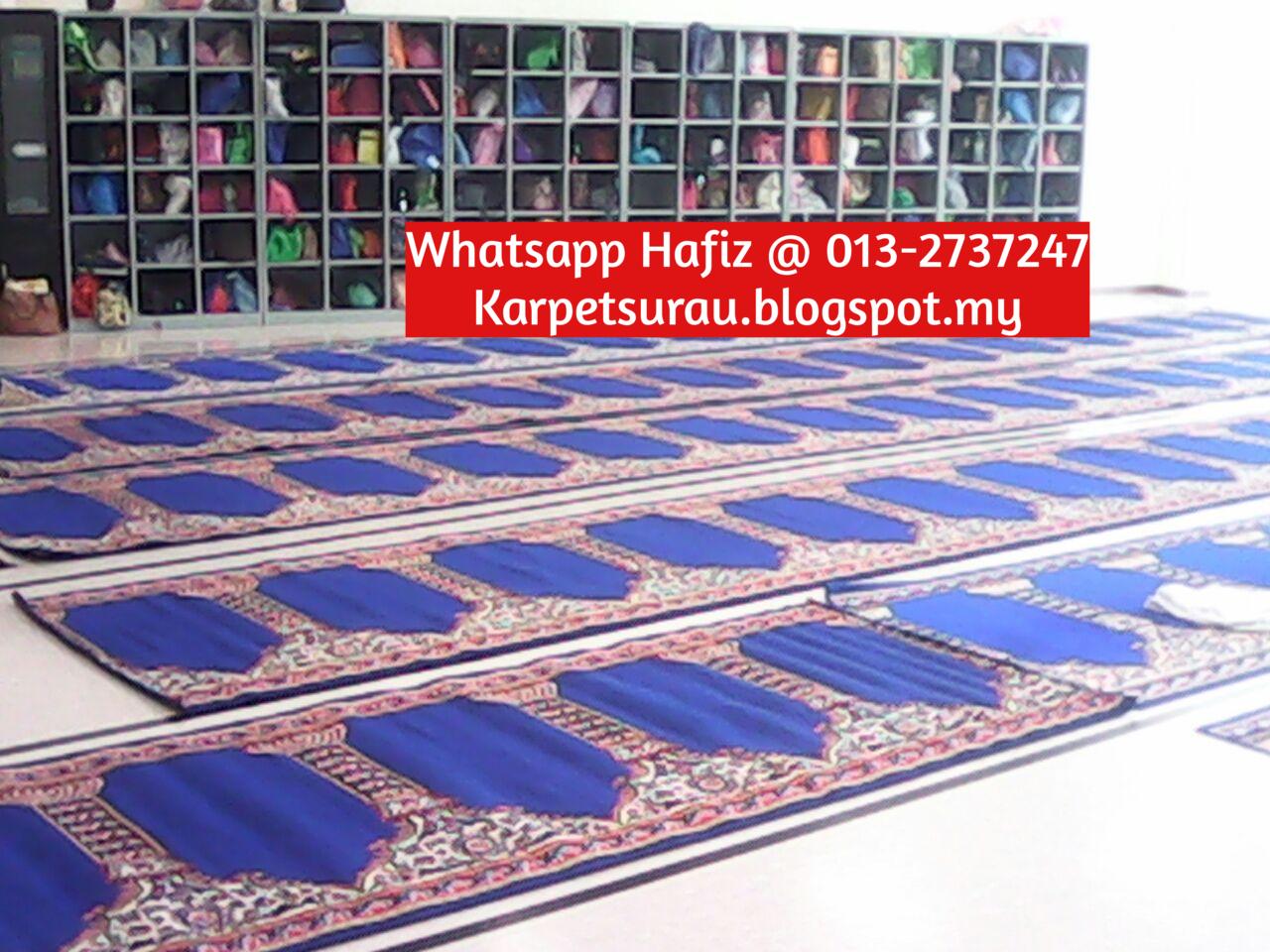 Karpet Surau / Masjid Murah.. Sejadah Sujud Saf Panjang Readymade: Sejadah Saf Panjang untuk ...