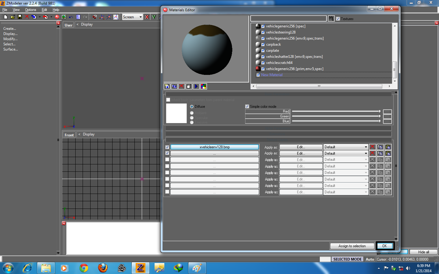Editor apply. Резюме 3д моделлер. Zmodeler parameters. Vehiclegeneric256.