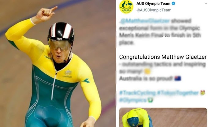 Matthew Glaetzer tertekan | Aus Olimpic team ucap tahniah beri taktik cemerlang