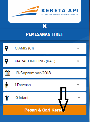 Tiket kereta api online