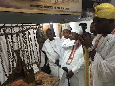 5 Photos: Ooni of Ife and his wife visit Badagry town in Lagos