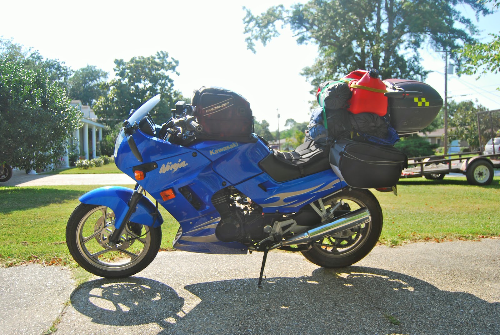 What would be the best bet for storage? Tail bag, or saddle bags? : r/250r