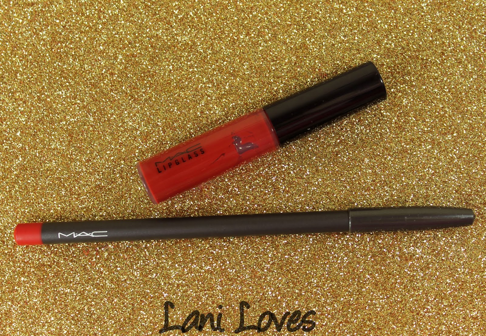 MAC Pencilled In Ruby Woo Lip Pencil & Lipglass Swatches & Review