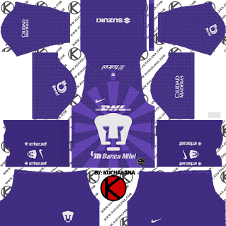 Pumas UNAM 2019/2020 Kit - Dream League Soccer Kits