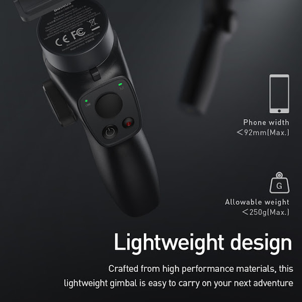 Tay cầm chống rung đa năng cho điện thoại Baseus Gimbal Stabilizer ( 3-Axis Handheld , w/Focus, Pull & Zoom, Smartphone Control Handheld )